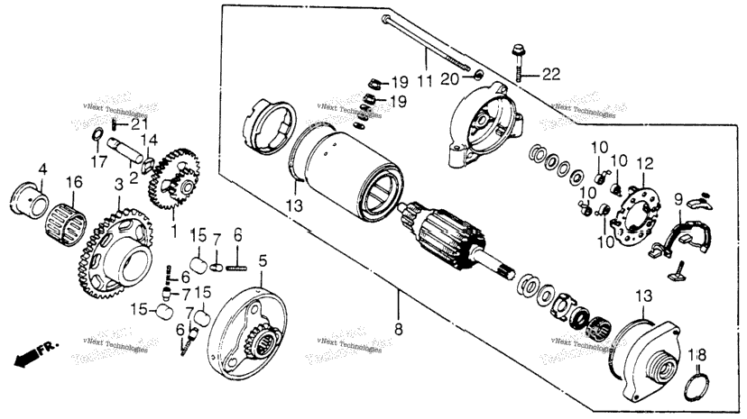 Starter Motor + Starter Clutch