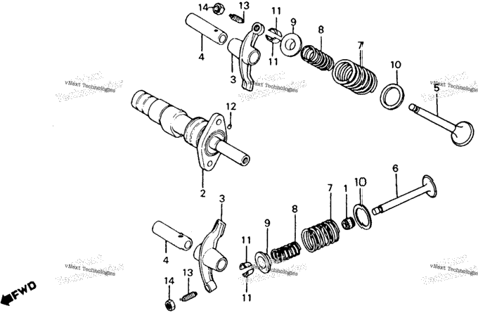 Camshaft + Valve
