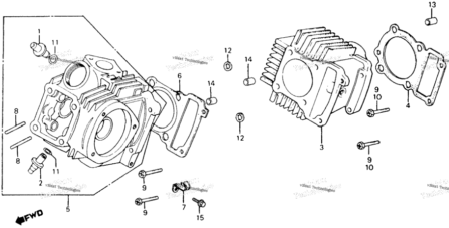 Cylinder Head + Cylinder