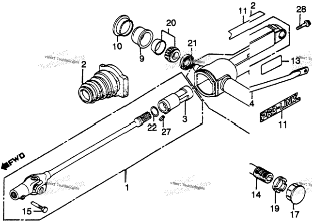 Swingarm + Driveshaft