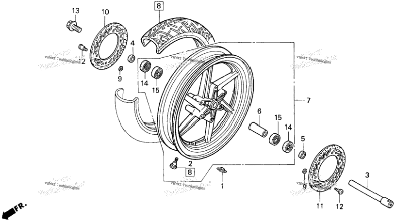 Front Wheel 90-93