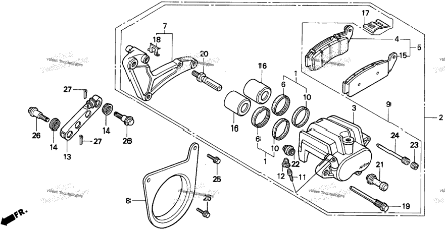 Rear Brake Caliper