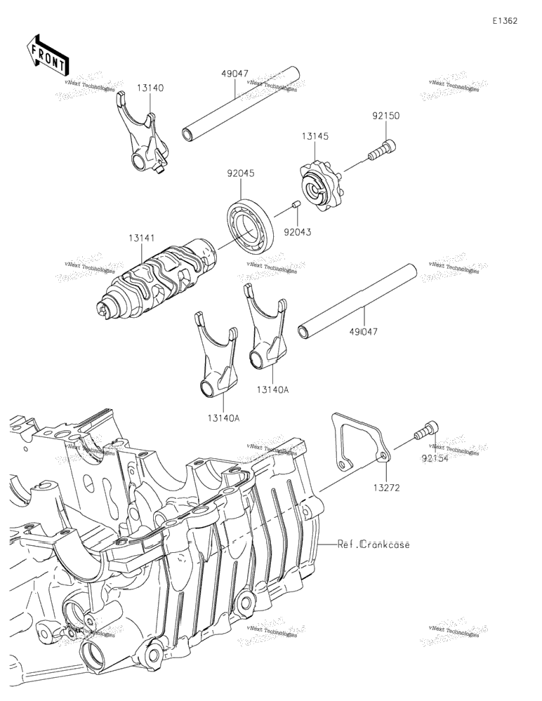 Gear Change Drum/Shift Fork(S)