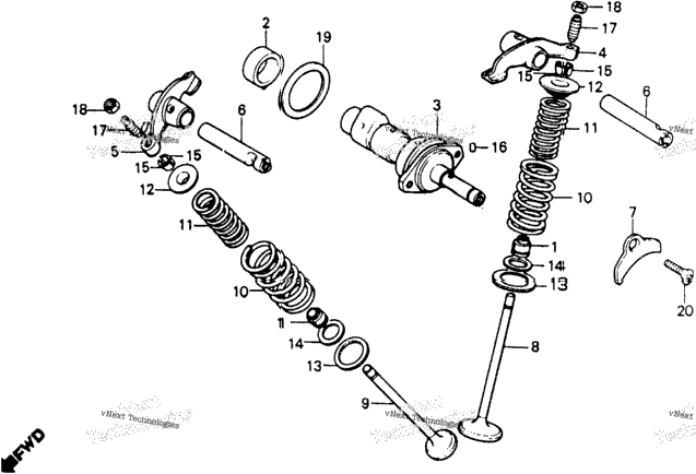 Camshaft + Valve