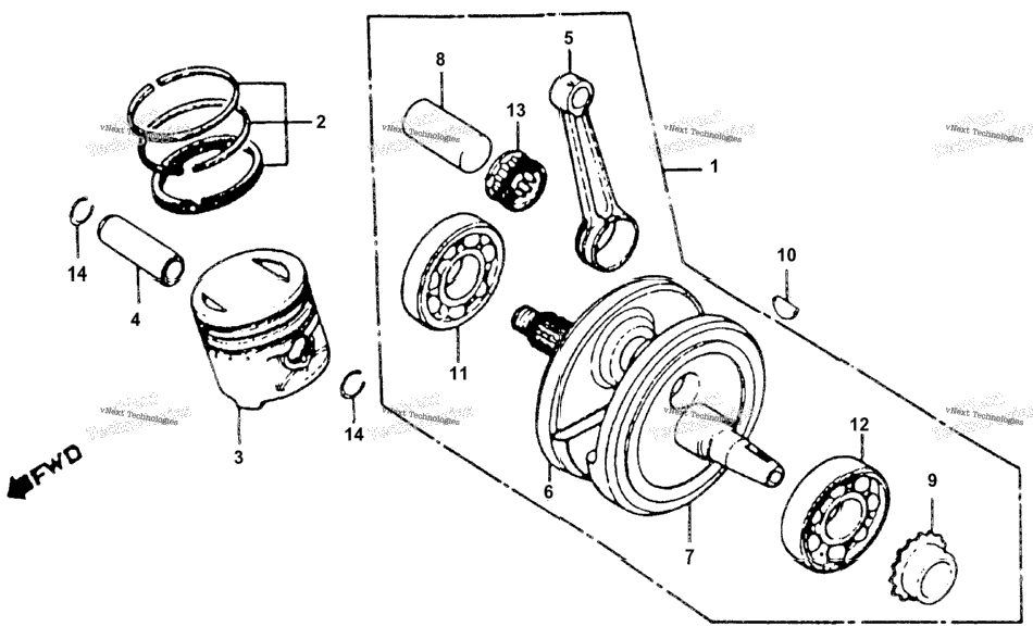 Crankshaft + Piston