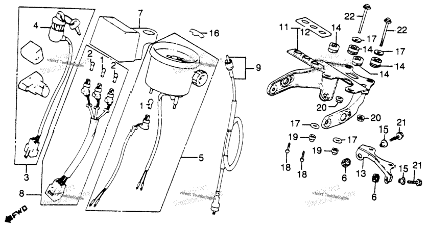 Speedometer + Key Set