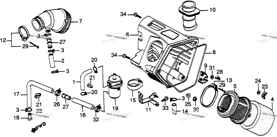 Xl500s Air Cleaner 79-81