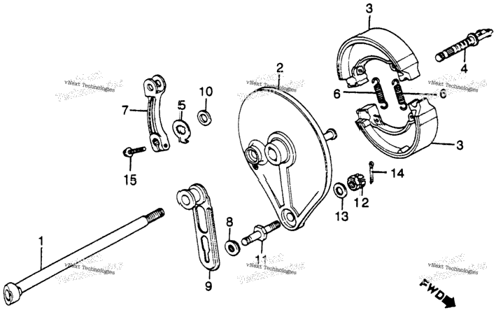 Xl500s Rear Brake Panel 79-81