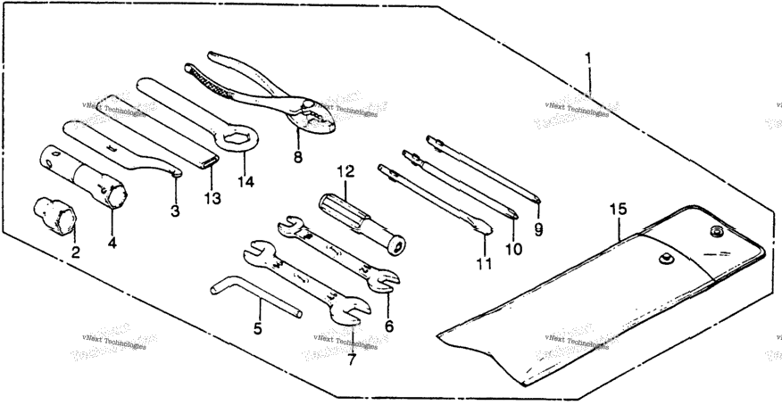 Xl500s Tools 79-81