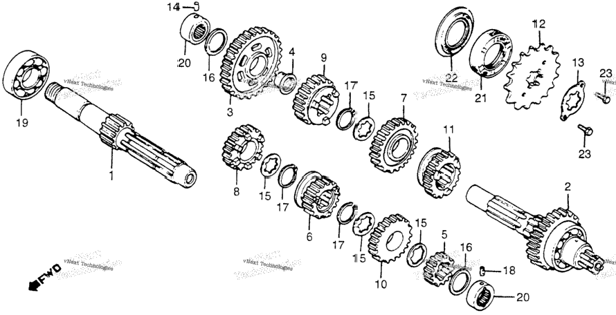 Cm400c/Ttransmission 79-81