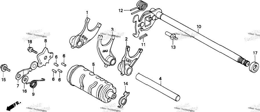 Gearshift Drum