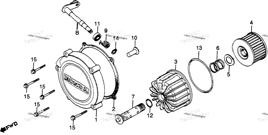 Clutch Cover + Oil Filter