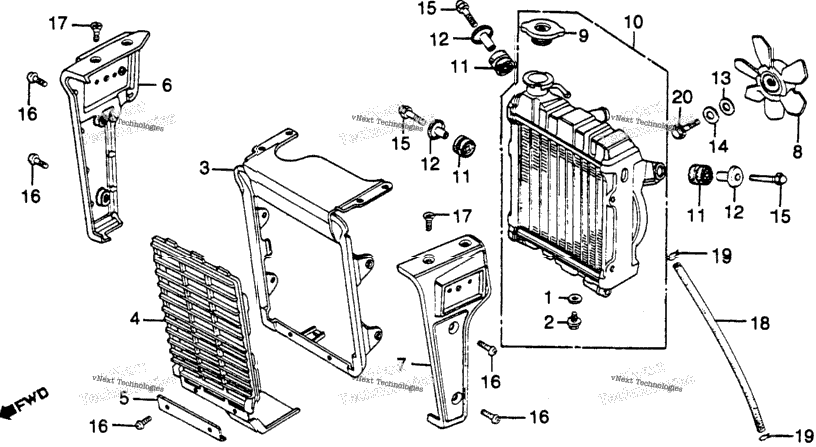 Radiator + Cooling Fan
