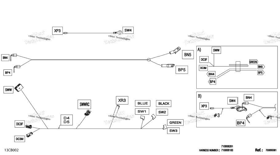 Electric - Winch Wiring Harness - 710008183