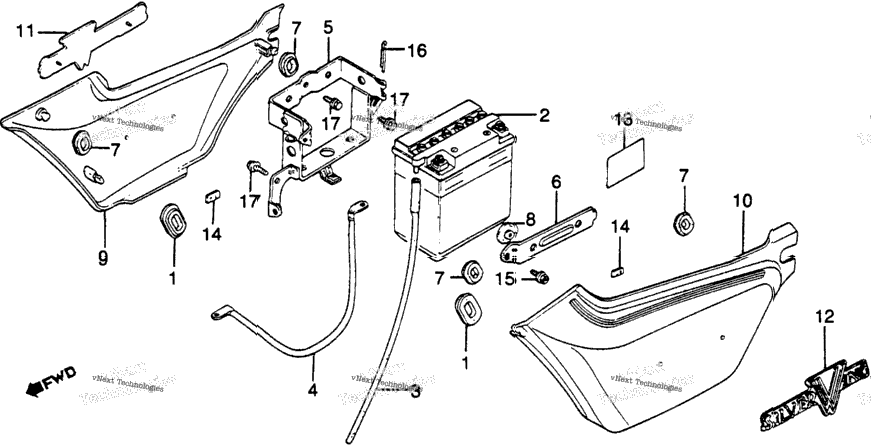 Side Cover + Battery