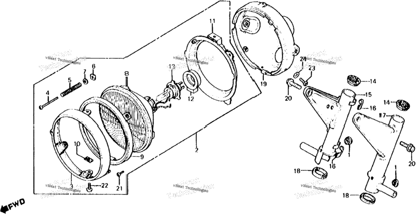 Headlight 81-82