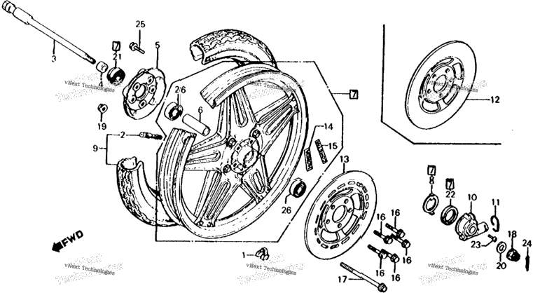 Front Wheel + Disc
