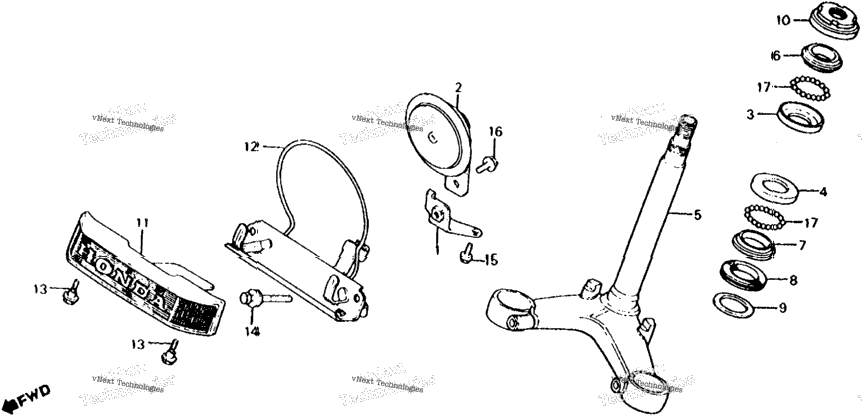 Steering Stem + Horn
