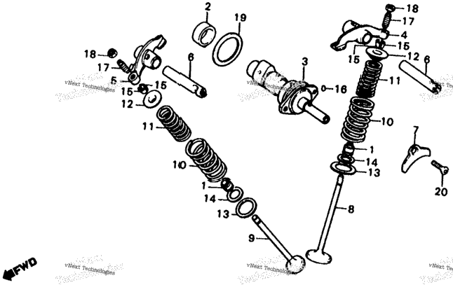 Camshaft + Valve