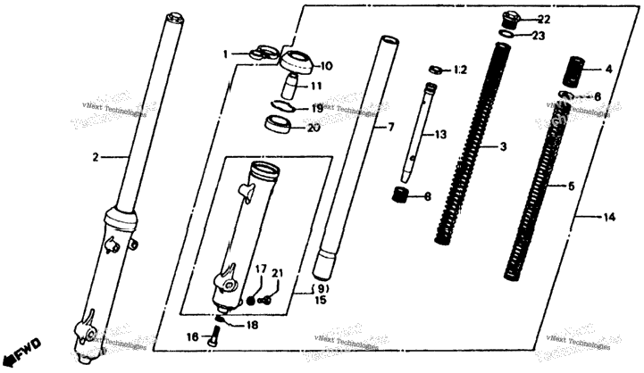 Front Shock Absorber 79-81