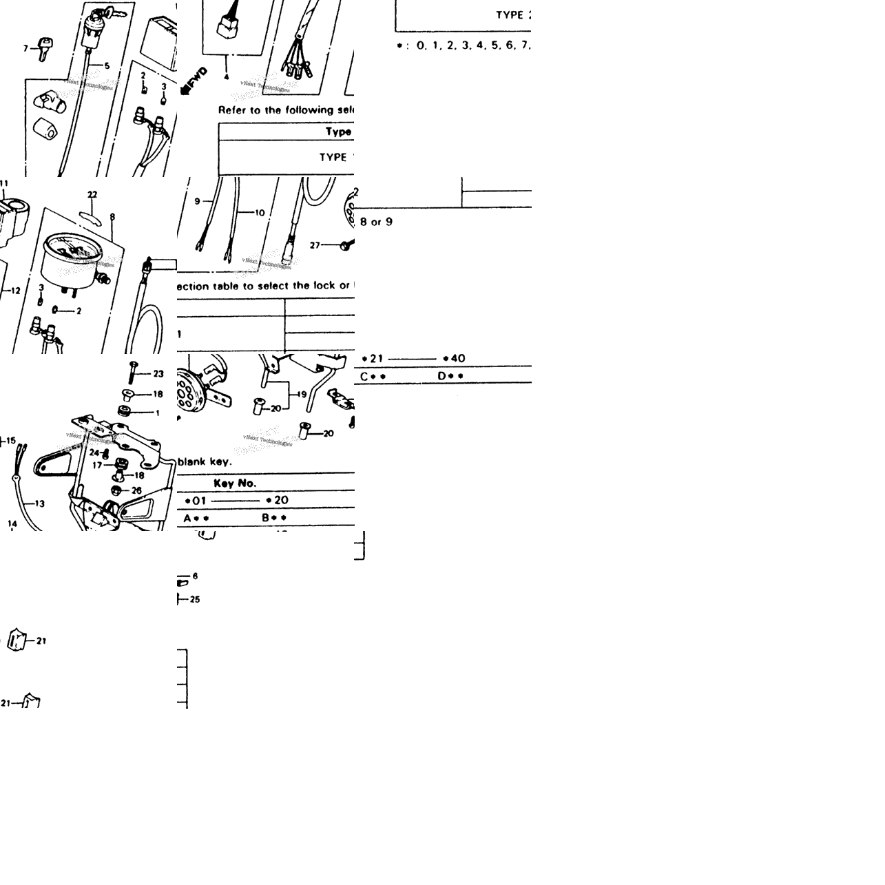 Instruments + Horn + Key Set 80-83