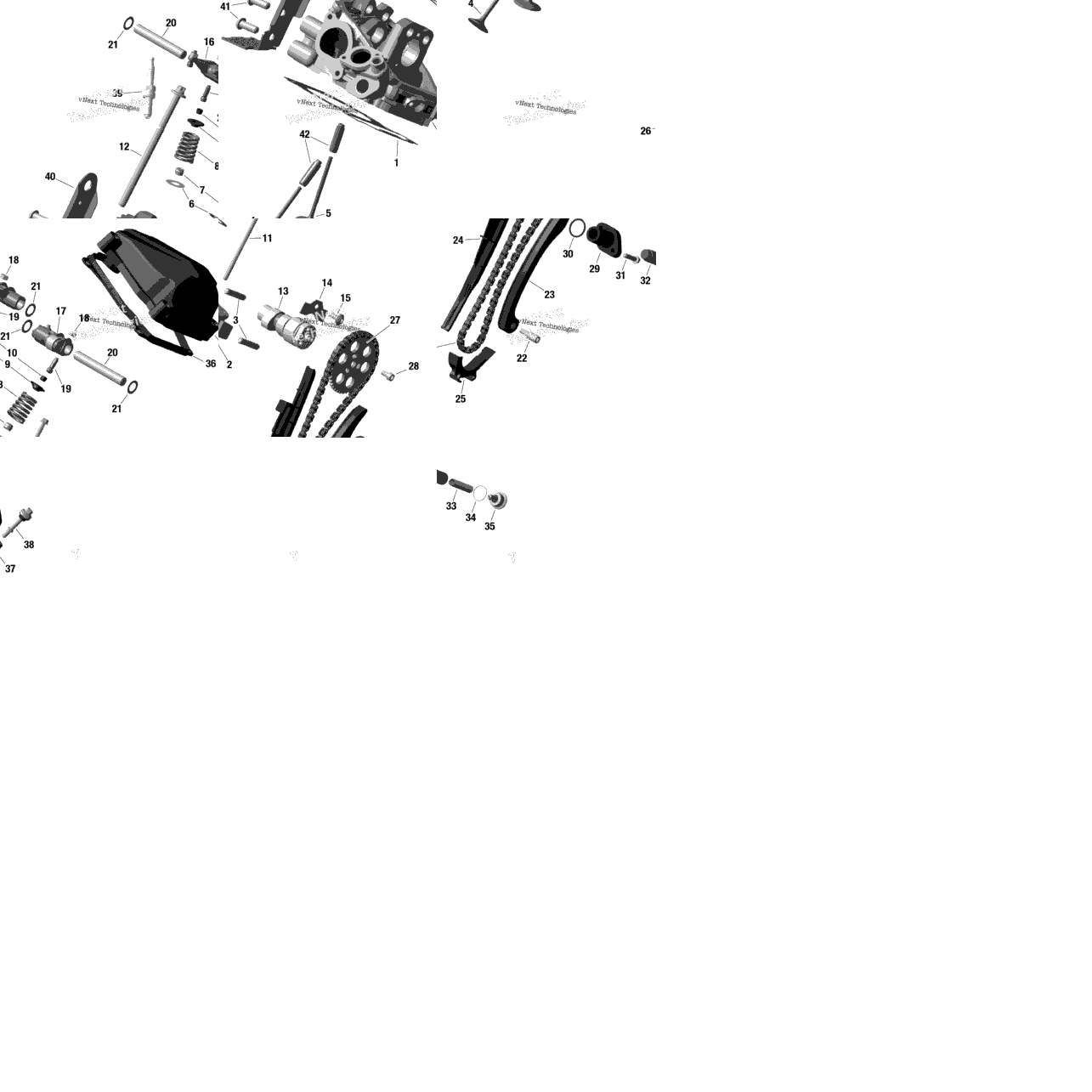 Rotax - Cylinder Head, Rear