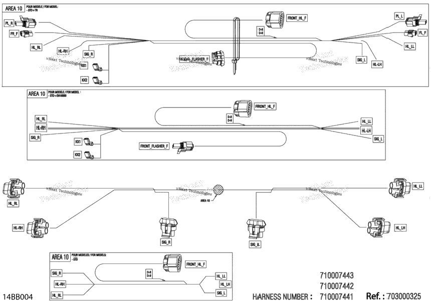 Electric - Front Wiring Harness - 710007441