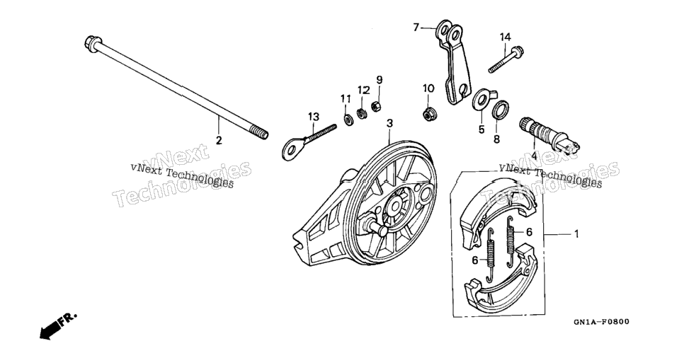 Rear Brake + Rear Brake Panel