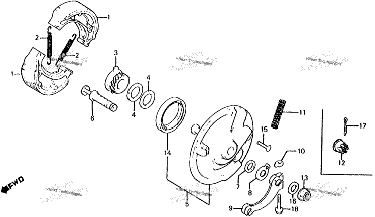 Rear Brake Panel