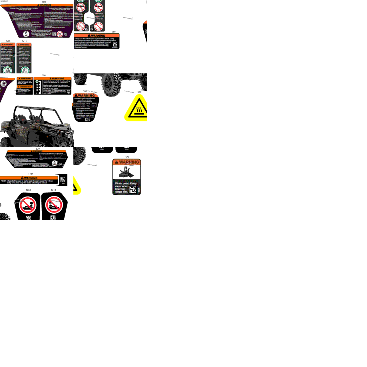 Body - Warning Decals