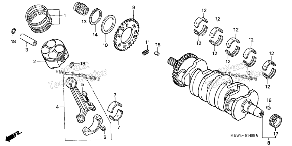 Crankshaft + Piston
