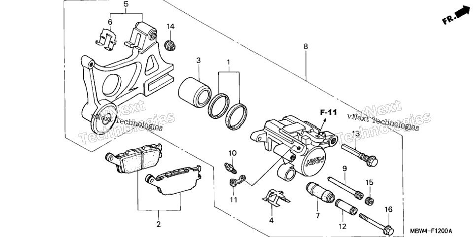 Rear Brake Caliper
