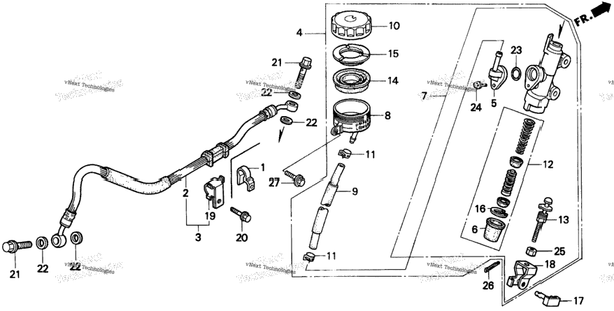 Rr. Brake Master Cyl