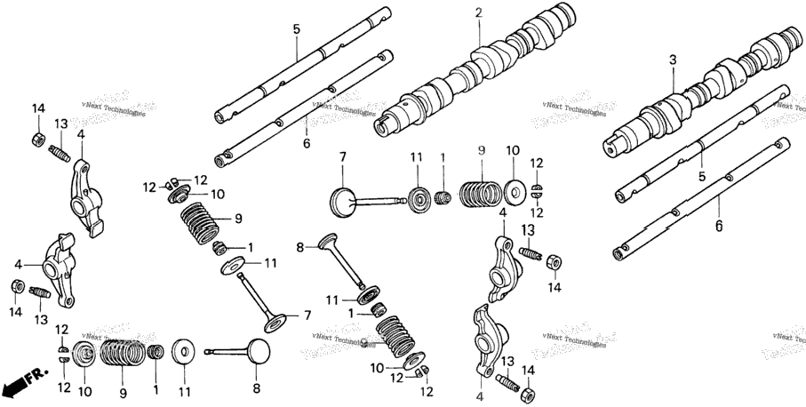 Camshaft + Valve