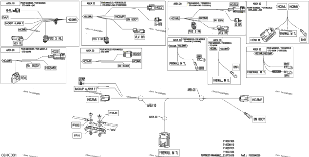 Electric - Junction Wiring Harness - 710007036