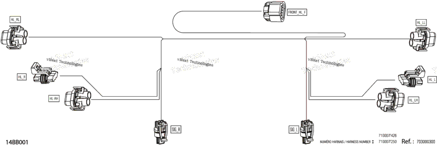 Electric - Front Wiring Harness - 710007250