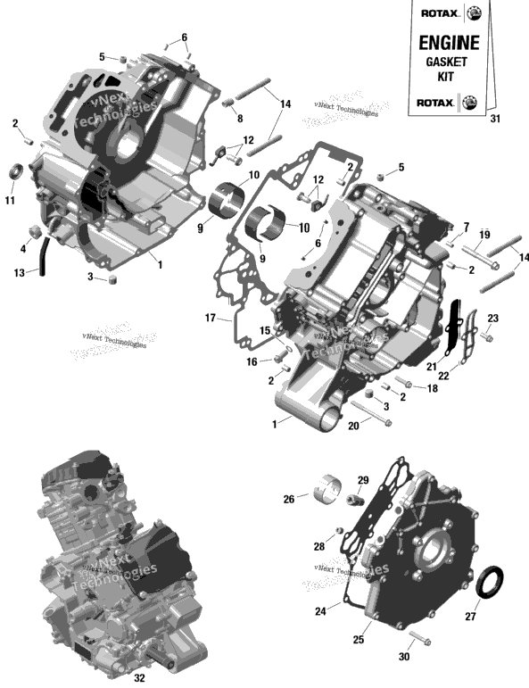 Rotax - Crankcase