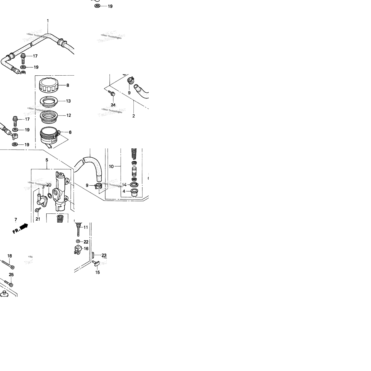 Rr. Brake Master Cyl. 94-96
