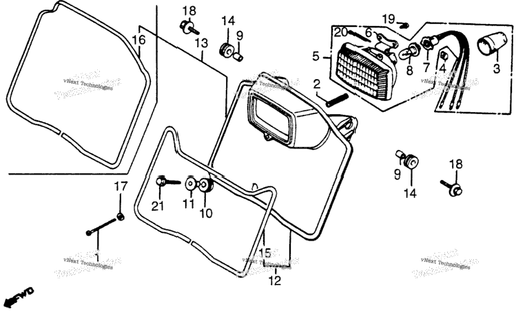 Headlight + Headlight Case