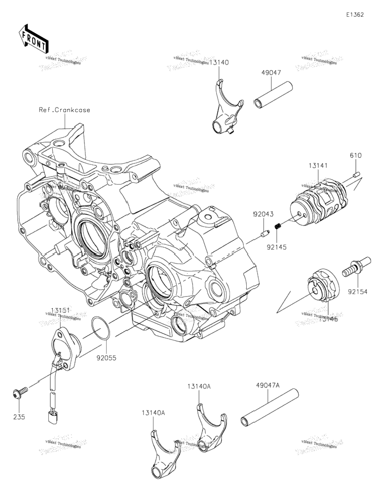 Gear Change Drum/Shift Fork(S)