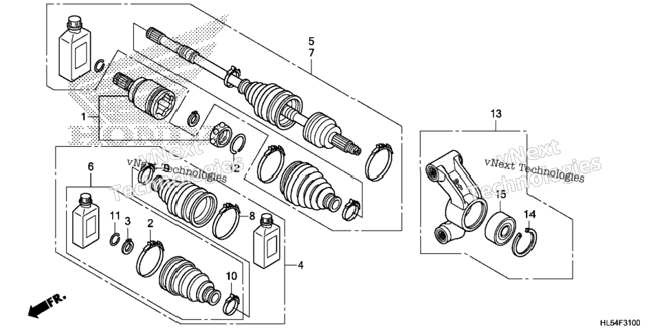 Rear Knuckle@Rear Driveshaft