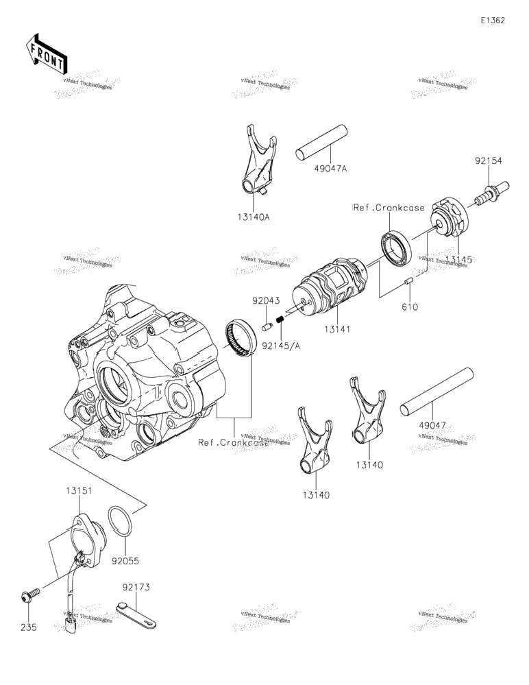 Gear Change Drum/Shift Fork(S)