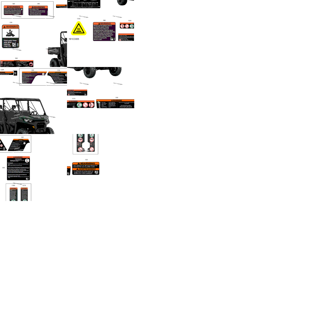 Body - Warning Decals