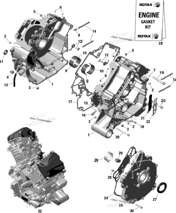 Rotax - Crankcase