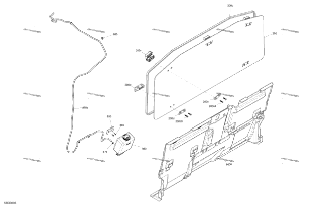 Enclosure Cab - Back Wall