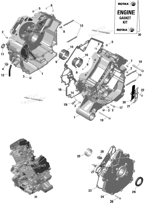 Rotax - Crankcase