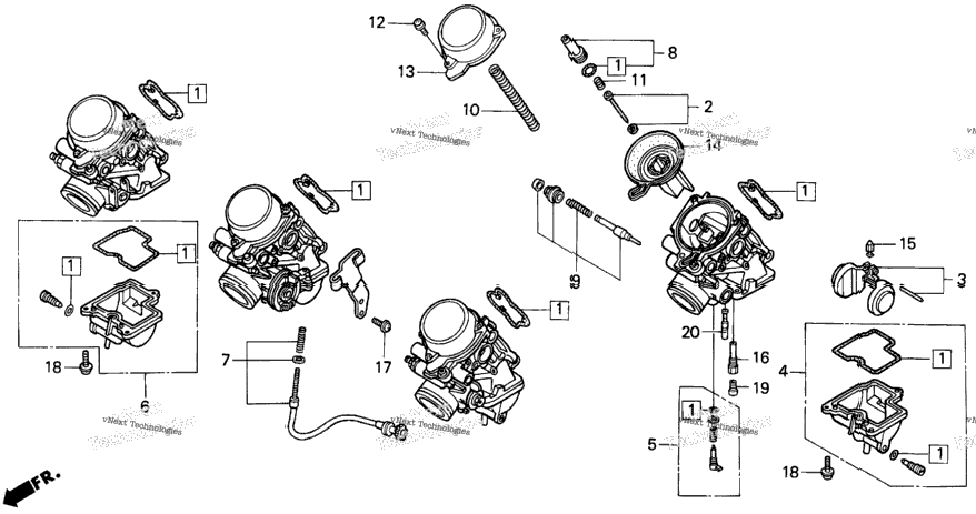 F2 Carburetor Components 91-94