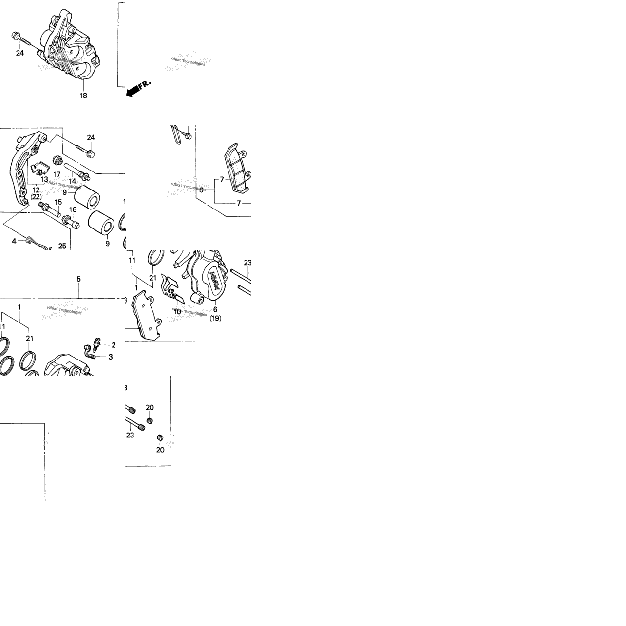 F2 Front Brake Caliper 91-94