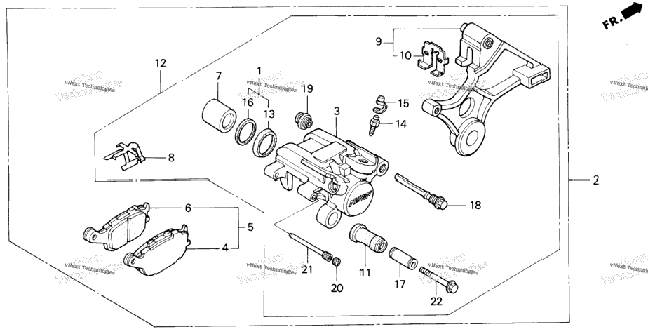 Rear Brake Caliper