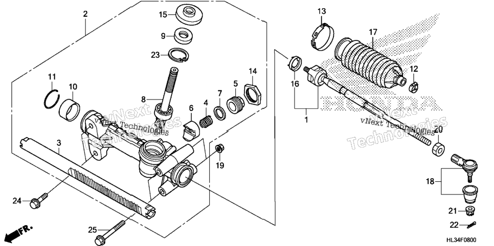 Steering Gear Box@Tie Rod